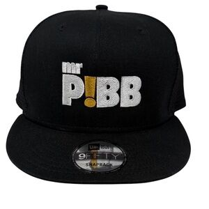 New Era 9fifty Mr. Pibb Black Snapback Hat Mesh Trucker Cap OS